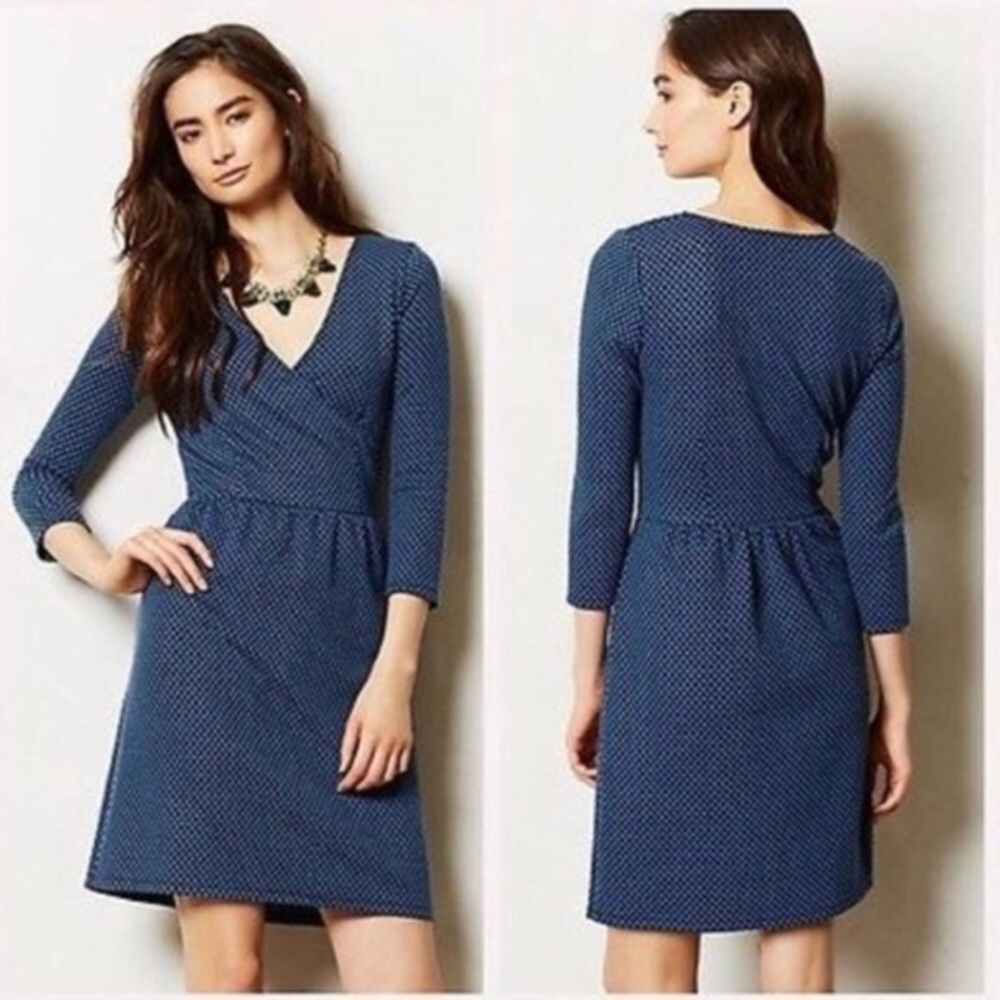 Anthropologie HD in Paris Faux Wrap Dress - Picture 1 of 8